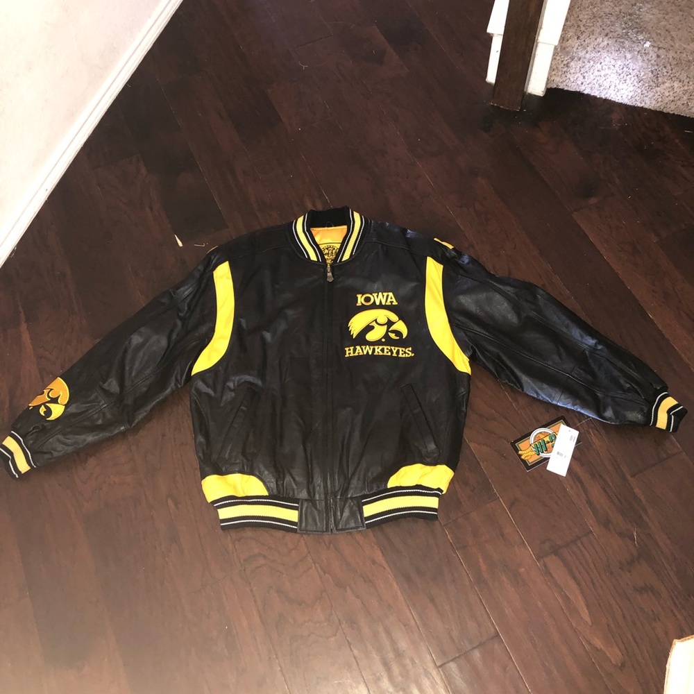 Iowa Hawkeyes Genuine Leather Jacket